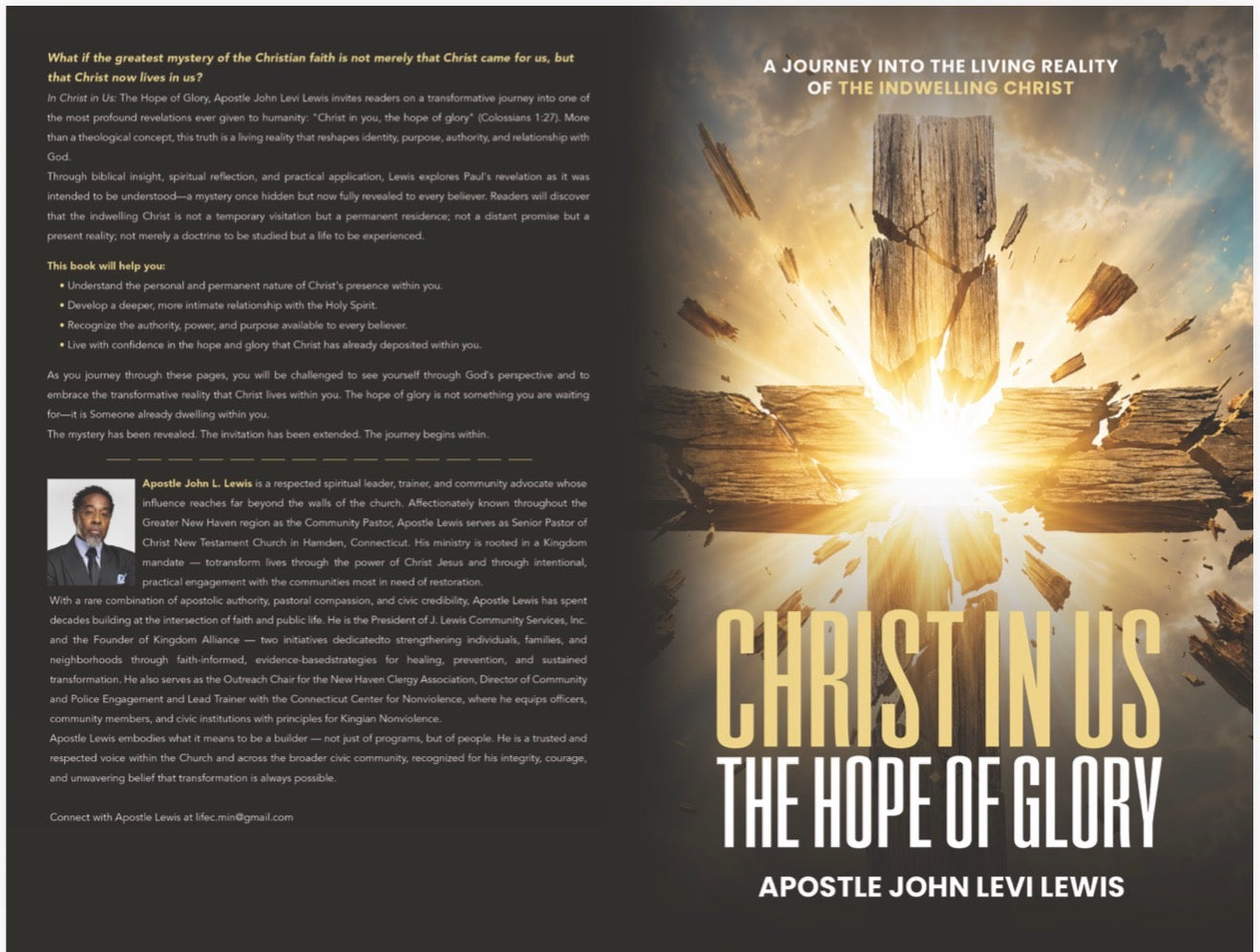 Christ In Us: The Hope of Glory Best-Selling Book & Transformational Workbook Series With Apostle John L. Lewis